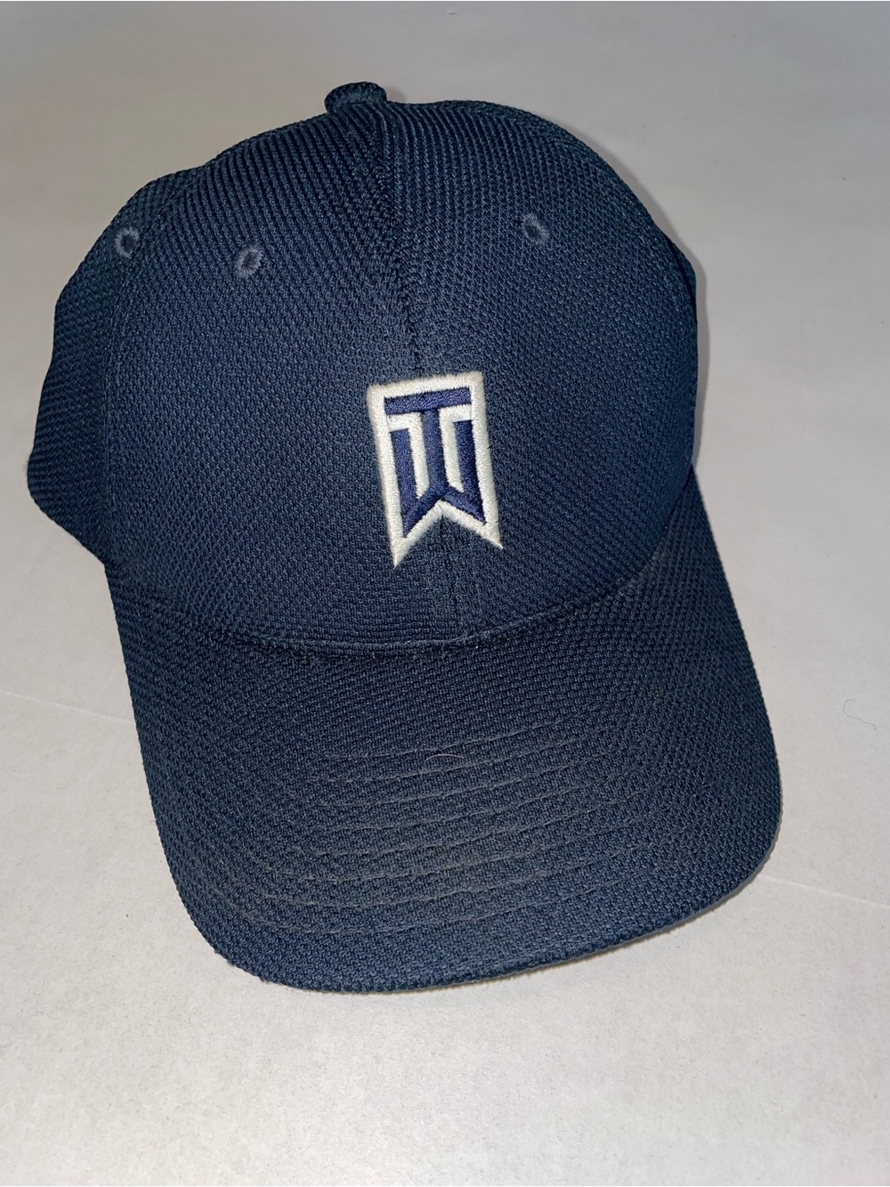 Nike Tiger Woods Collection Fitted Golf Hat Cap Navy Blue Flex Fit Men's S/M